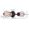 Buy Edison Chandelier Cage Wall Lamp - Carbon Steel Black 50872 at MyFaktory
