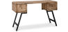 Industrial Style Design recycled wooden desk  - Angled View