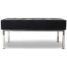 Buy Kanel Bench (2 seats) - Premium Leather Black 13214 - in the UK