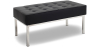 Buy Kanel Bench (2 seats) - Premium Leather Black 13214 in the United Kingdom