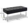 Buy Kanel Bench (2 seats) - Premium Leather Black 13214 with a guarantee