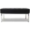 Buy Kanel Bench (2 seats) - Faux Leather Black 13213 - in the UK