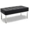 Buy Kanel Bench (2 seats) - Faux Leather Black 13213 in the United Kingdom