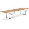 Buy Nordic Style Wooden Bench (180cm) - Lea Natural wood 14640 in the United Kingdom