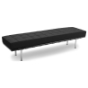 Buy City Bench (3 seats) - Faux Leather Black 13222 - prices
