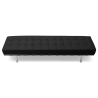 Buy City Bench (3 seats) - Faux Leather Black 13222 at MyFaktory