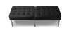 Buy Bench Upholstered in Polyurethane - 3 Seats - Yaner Black 13216 - prices