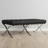 Buy City Ottoman (2 seats) - Premium Leather Black 13226 - prices