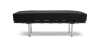 Buy City Bench (2 seats) - Faux Leather Black 13219 in the United Kingdom
