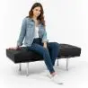 Buy City Bench (2 seats) - Faux Leather Black 13219 at MyFaktory