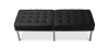 Buy Bench (3 seats) - Premium Leather Black 13217 in the United Kingdom