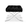 Buy City Ottoman (2 seats) -  Faux Leather Black 13225 in the United Kingdom