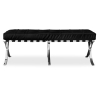 Buy City Ottoman (2 seats) -  Faux Leather Black 13225 - in the UK
