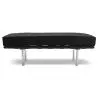 Buy City Bench (2 seats) - Premium Leather Black 13220 - in the UK