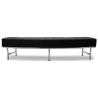 Buy Montes  Sofa Bench - Faux Leather Black 13700 in the United Kingdom