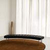 Buy Montes  Sofa Bench - Faux Leather Black 13700 in the United Kingdom