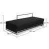 Buy Daybed - Faux Leather Black 15430 with a guarantee