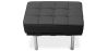 Buy City Bench (1 seat) - Premium Leather Black 15425 in the United Kingdom