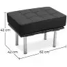 Buy City Bench (1 seat) - Premium Leather Black 15425 home delivery