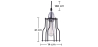 Buy Edison Pendant Lamp Cage – Aluminum Black 50867 in the United Kingdom