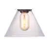 Buy Edison Small Crystal Lampshade Pendant Lamp - Carbon Steel Bronze 50874 in the United Kingdom