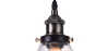 Buy Edison Small Crystal Lampshade Pendant Lamp - Carbon Steel Bronze 50874 in the United Kingdom