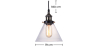 Buy Edison Small Crystal Lampshade Pendant Lamp - Carbon Steel Bronze 50874 with a guarantee