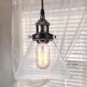Buy Edison Small Crystal Lampshade Pendant Lamp - Carbon Steel Bronze 50874 - prices