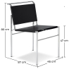 Buy Torrebrone design Chair - Premium Leather Black 13170 in the United Kingdom