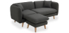 Buy Scandinavian style corner sofa - 3 Seater - Eider Dark grey 58759 home delivery
