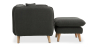 Buy Scandinavian style corner sofa - 3 Seater - Eider Dark grey 58759 with a guarantee