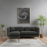 Buy Scandinavian style corner sofa - 3 Seater - Eider Dark grey 58759 - prices