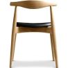 Buy Scandinavian design Chair CV20 Boho Bali - Premium Leather Black 16436 in the United Kingdom