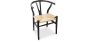 Buy Dining Chair Scandinavian Design Wooden Cord Seat - Wish Black 16432 in the United Kingdom