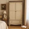 Buy Country Chic Wardrobe - Waxed Wood Beige 29247 - prices