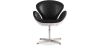Buy Swin Aviator Armchair - Premium Leather Black 25626 - in the UK