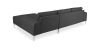 Buy Design Corner Sofa (5 seats) - Left Angle - Fabric Dark grey 26730 - prices