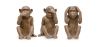 Buy Decorative Design Figures - Monkeys - Sensa Brown 58449 - in the UK