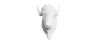 Buy Wall Decoration - White Buffalo Head - Ika White 58445 - in the UK