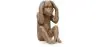 Buy Decorative Design Figure - Deaf Monkey - Sense Brown 58447 - in the UK