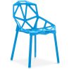 Buy Mykonos design dining chair - PP and Metal Blue 59796 home delivery