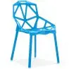 Buy Mykonos design dining chair - PP and Metal Blue 59796 in the United Kingdom