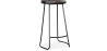 Buy Industrial Bar Stool 76 cm Aiyana - Dark wood and metal Black 59570 - in the UK