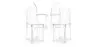 Buy X4 Dining chair Victoire Design Transparent Transparent 16459 - prices