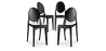 Buy X4 Dining chair Victoire Design Transparent Black 16459 at MyFaktory