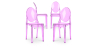 Buy X4 Dining chair Victoire Design Transparent Purple transparent 16459 - in the UK