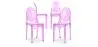 Buy X4 Dining chair Victoire Design Transparent Purple transparent 16459 - in the UK