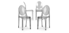 Buy X4 Dining chair Victoire Design Transparent Grey transparent 16459 - in the UK