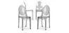 Buy X4 Dining chair Victoire Design Transparent Grey transparent 16459 - in the UK