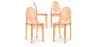 Buy X4 Dining chair Victoire Design Transparent Orange transparent 16459 with a guarantee